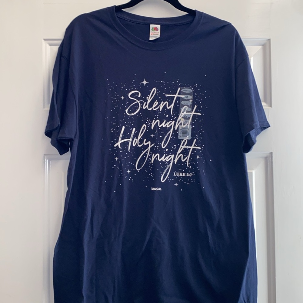 Silent Night Blue T shirt size Small (new)